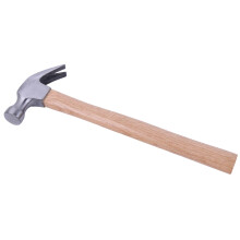 Wooden Handle Claw Hammer Forged Carbon Steel Head Solid Oak Handle Standard Size Carpentry Tool