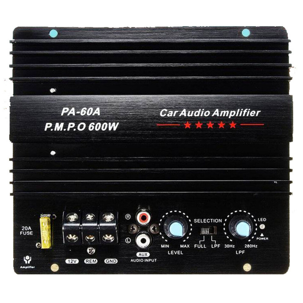 Car Audio Boost: 600W Subwoofer Amp 12.0V Single Channel Board 9301373444585