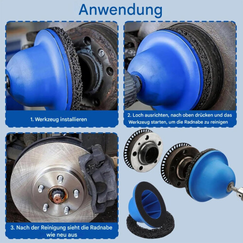Wheel hub grinder  Tool for wheel changes, for motorhomes, vehicles, construction machinery 2