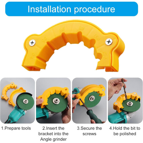 Drill Bit Grinding Mounting Angle Drill Drill Bit Sharpener MultiPurpose Drill Bit Sharpness 1