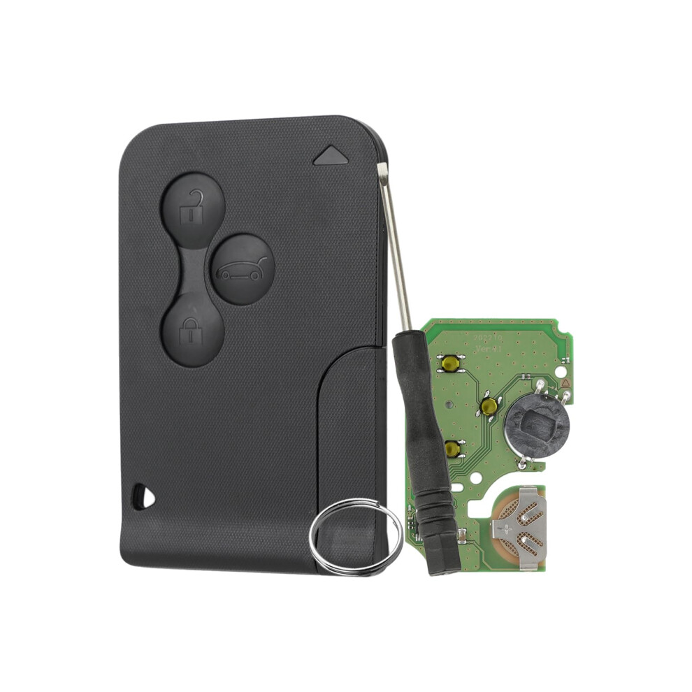 433 Mhz 3 Button Car Key For Renault Megane Scenic Card Cle Renault Clio Key Pcf7947 Chip Ultrasonic With Screwdriver And Keyring Yde328 9382693681539
