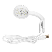 Mini-plantes LED à pince pour aquarium en plastique, lampe LED alimentée par USB, éclairage d'ambiance naturel, design compact, haute luminosité,