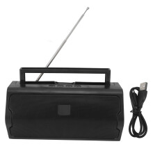 Bluetooth Speaker With HD Sound, Portable Wireless FM Automatic Station Search, Large Speaker Waterproof Wireless Connectivity Rechargeable Battery Fo