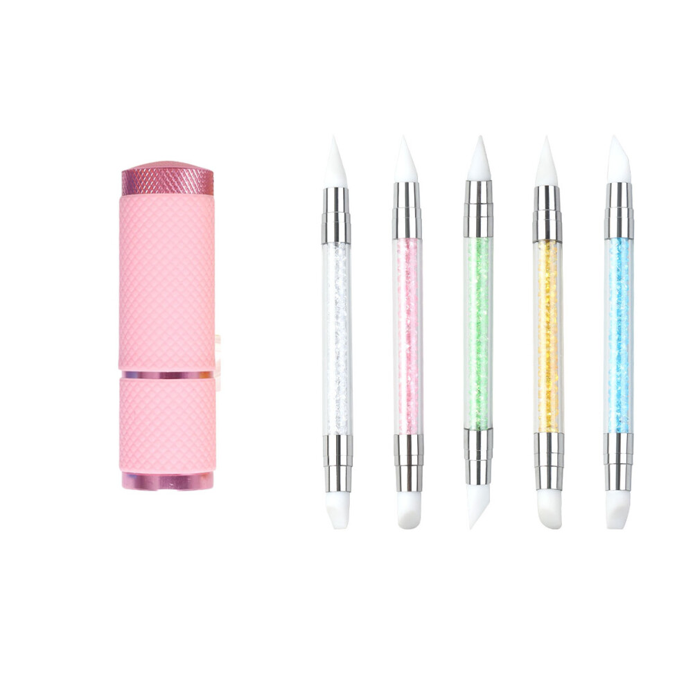 Mini UV LED Nail Lamp for Gel Polish, Handheld Nail Art UV Press Light Portable Quickly Dry UV LED Nail Lamp, Super UV Light Cures All Gel Brands,