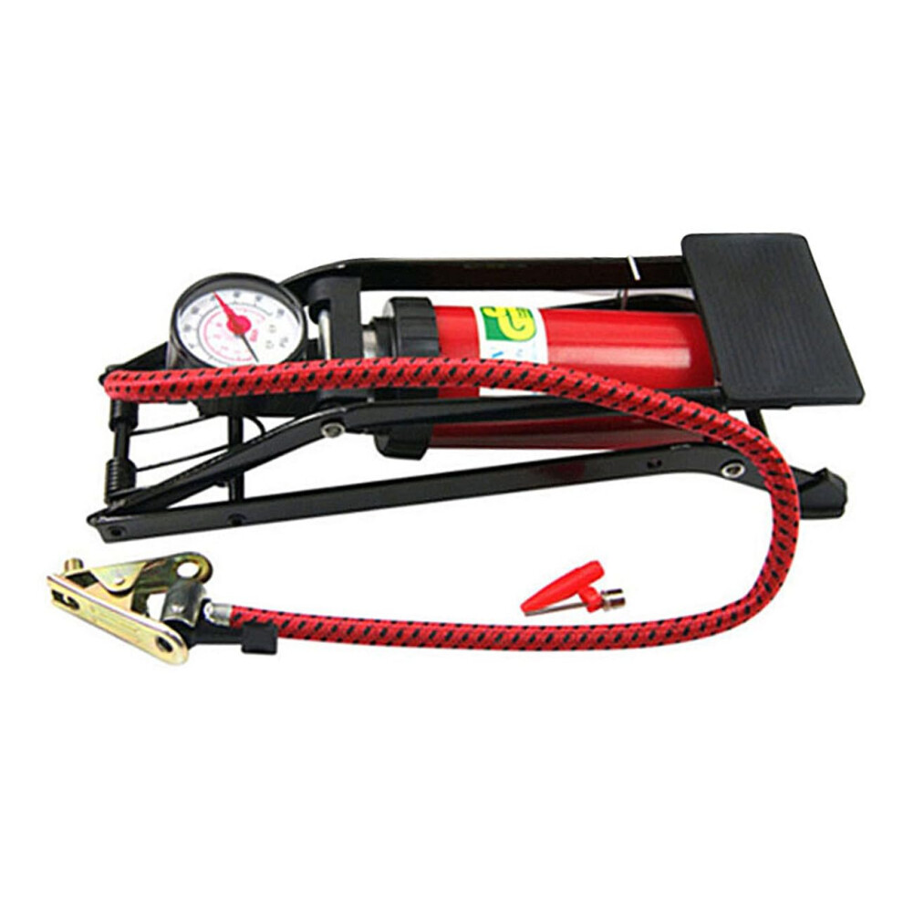 Portable Pressure Foot Pump For Car And Bicycle Tires, Multifunctional Air Pump With Pressure Gauge 9382693681959
