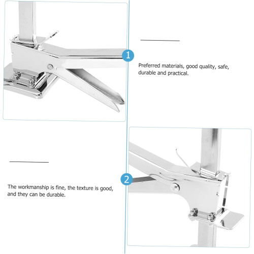 Tile lifting tool for floors, stainless steel, silver 1