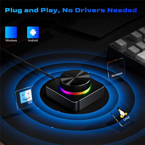 USB-Lautstärkeregler, PC-Computerlautsprecher, Audio-Lautstärkeregler, 2 Modi, USB+Bluetooth5.1, Multimedia-Controller 2