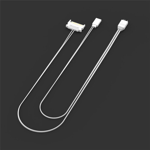 Computer ARGB Controller PC Case RESET Control  to ARGB Reset Power Cable PC 5V 3Pin Lighting Controller White