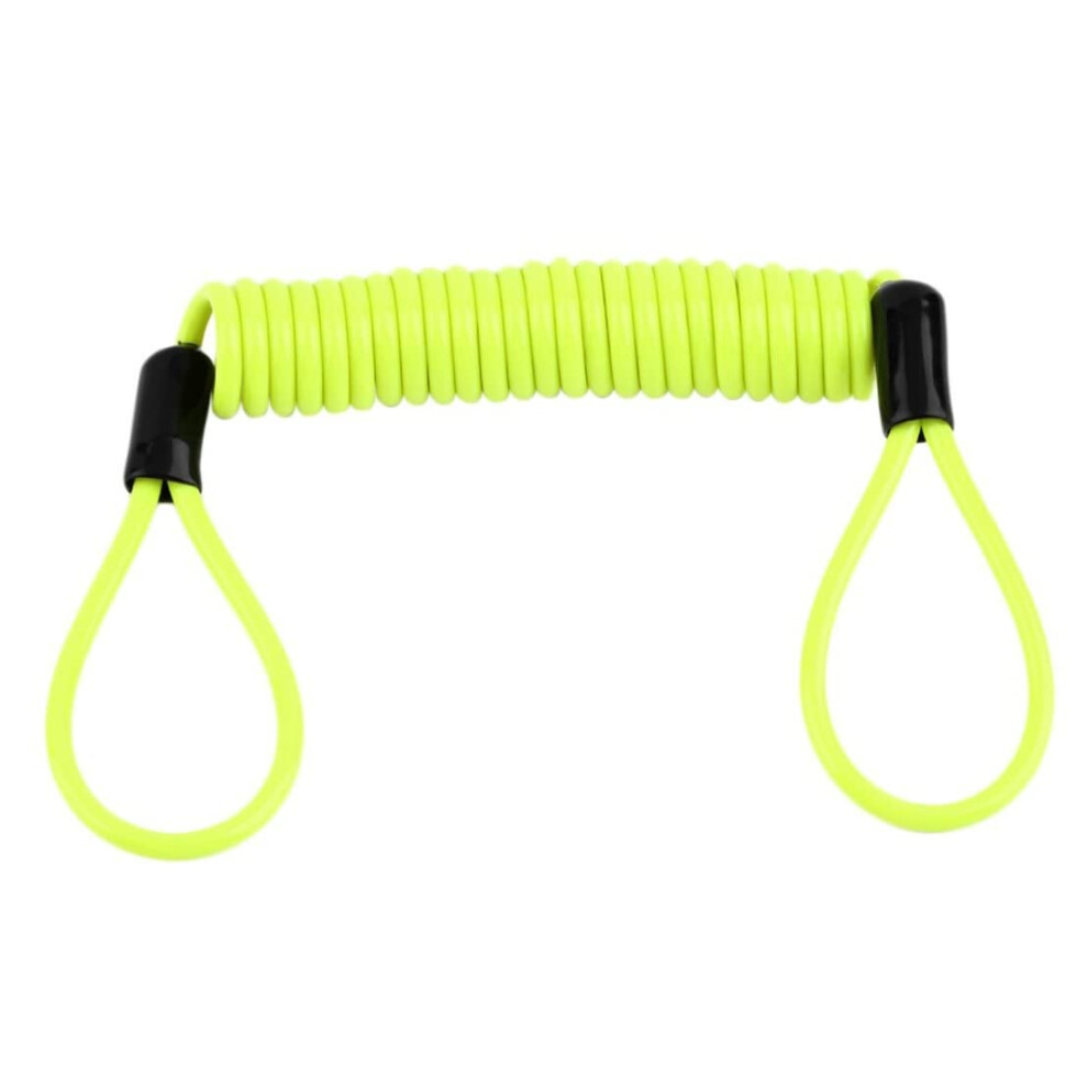 Brake Disc Lock Reminder Cable Alarm Lock Safety Spring Reminder Cable For Scooter Motorcycle Bike Brake Disc Lock Fluorescent Motorcycle Lock Green 9347817998252