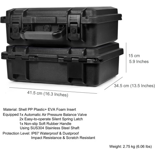 Waterproof Case for DJI Avata 1, Goggles 2/V2/Integra, RC Motion 3/2 (Black) 2