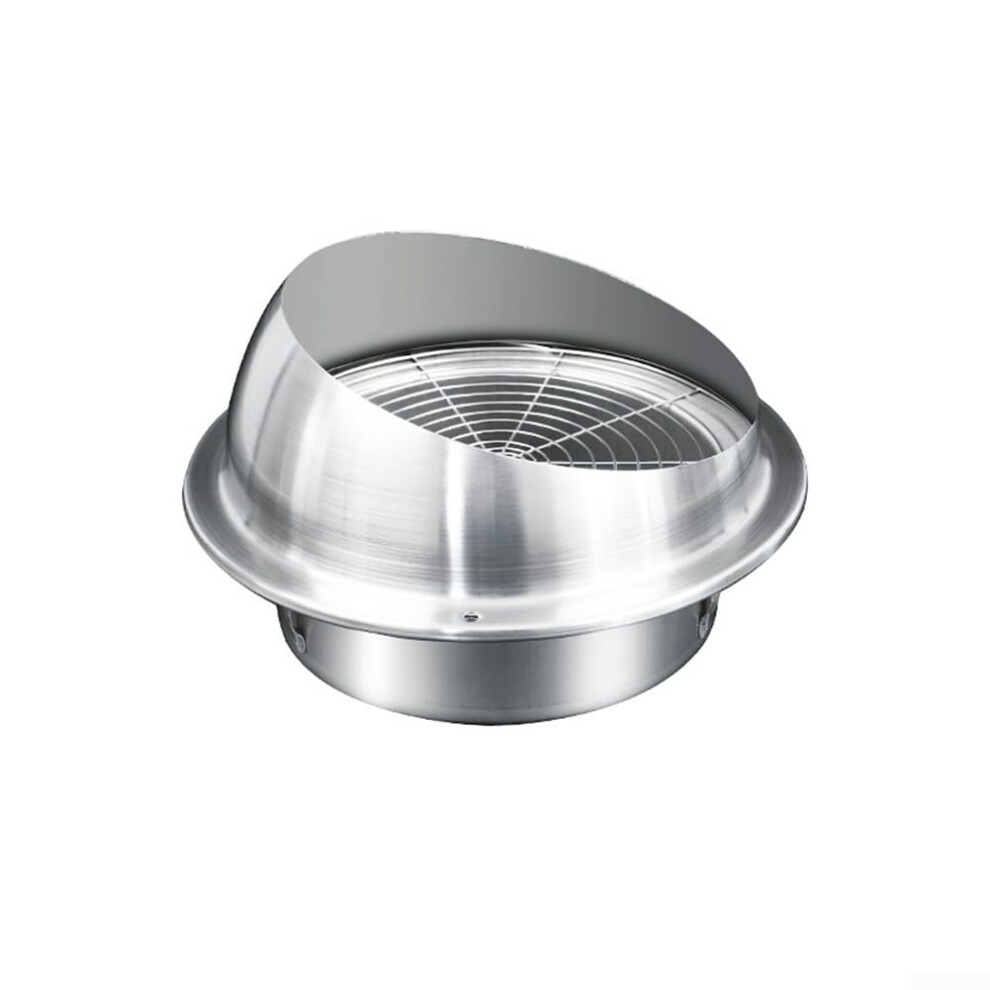 Stainless Steel Wall Vent Cover With Weatherproof Grill Seal And Bug Prevention For Dryer, Bathroom, Kitchen Fan 9347817189018