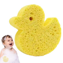 Bath Sponge Baby Bath Sponge Soft Scrubber For Baby Shower Body Cute Shower Brush Dead Skin Remover Yellow