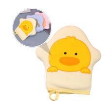 Cartoon Bathing Sponge Gloves 3Pcs Set Soft Sponge Material For Newborn Bath Time Gentle Care Cartoon Design