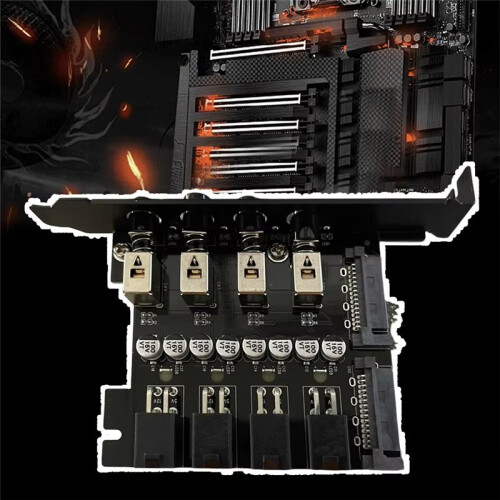 Dual Channel Hard Drive Controller Power Saving PCI Expansion Card with  Cable Enhances PC Performance 1