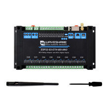 Waveshare ESP32-S3 Industrieel 8CH Wi-Fi-Netwerkrelais ESP32-S3-ETH-8DI-8RO Ondersteunt RS485  of Wi-Fi-Afstandsbediening