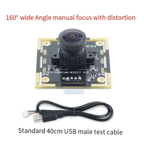 Module de CaméRa 720P Grand Angle 160  avec Distorsion Module OV9732 1MP pour Raspberry Pi Android Linux Windows UVC  OS 2