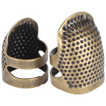 Set of 2 Metal Finger Protector Rings for Sewing Quilting Crafting DIY Tools