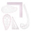 Pattern Making Design Ruler Kit, Flexible Measuring Tool Sew French Curve Ruler for Beginners, Fashion Design Template Multi-function Ruler Plastic 4