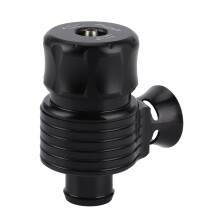 25mm Turbo Diverter Buddy BlowOff Valve Kit with Adjustable Torsion, Black, 1 Inch Port, Aluminum BOV, for 1.8T 20V, 2.7T BiTurbo Engines