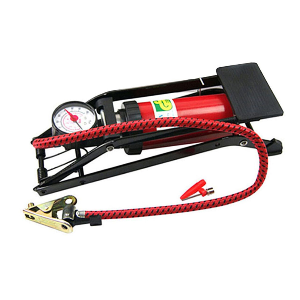 Pressure Foot Pump For Car And Bicycle Tires With Pressure Gauge 9382693683069