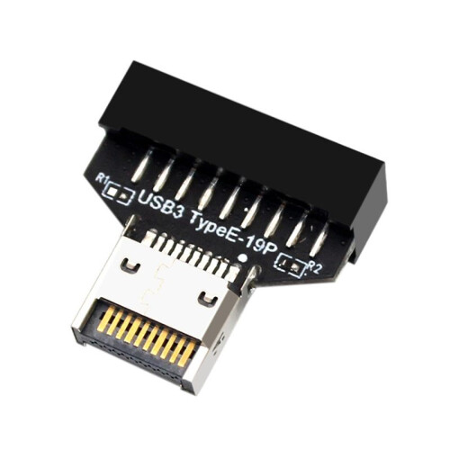 USB3.2 Type-E 20Pin Till USB 19P Chassi Front USB Typ A Typ C Extension Adapter för Stationär Moderkort