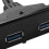 USB 3,0 Frontpanel HUB Panel fuer Einschuebe Floppy 2x USB A- Buchse NEU 8