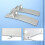 Infrared Heater Stand with Adjustable Feet, Stable Alloy Base, Secure Panel Holder, 1 Pair Silver 3