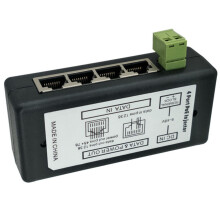 Injetor POE de 4 Portas para Câmeras IP de Vigilância CCTV Adaptador Power sobre Ethernet Adaptador de Energia POE