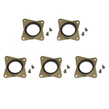 5 ST 17 Stepper StåL och Gummi VibrationsdäMpare med M3 Skruv-Cnc för 3D-Skrivare Cr-10 Cr-10S Maskin