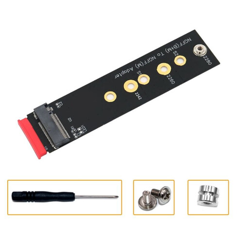 Ny Version M.2 (NGFF) Key B+M To Key M Adapter för PCI-E Bus SSD StöDer 2242/2260/2280 Typ M.2 Key M SSD Dimension 1