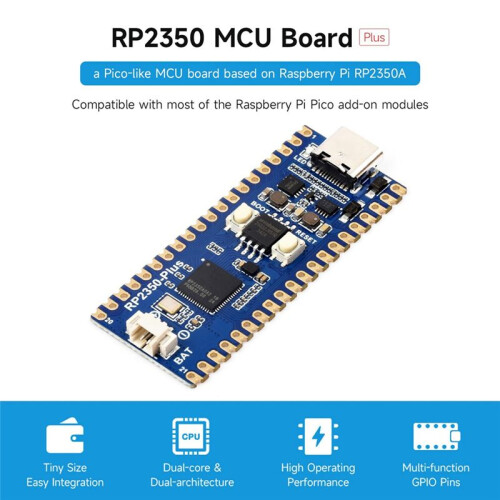 For Raspberry Pi  2 RP2350  Development Board Dual-Core Processor Microcontroller Compatible with for RPI  A 2