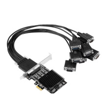 PCIE auf 8-Port RS232-Erweiterungskarte PCI-E 8-Port DB9 Serielle Karte 8-Chipsatz PCI-Express-Steuerkarte COM-Karte