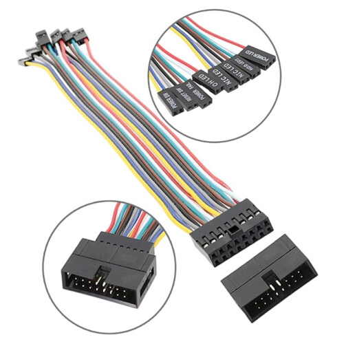 8-Poliges -Panel-Umschaltkabel, Umschaltadapter-Jumper, Servergehäuse-Adapterkabel für Ultramicro-Server M76A 1