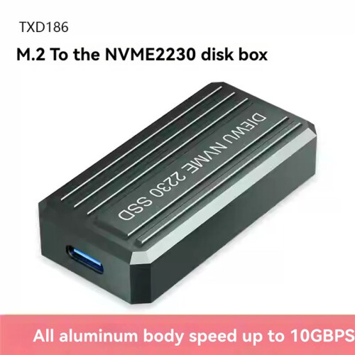 Case Esterno per SSD M.2 NVME, Adattatore per Hard Disk NVME USB3.1 da 10 Gbps, Supporta 2230 2