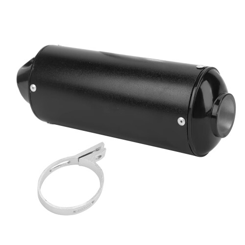 32 mm 1.3 inch exhaust pipe muffler black main function motorcycle material metal