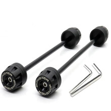 Ducati Monster 950 937 Front and Rear Axle Fork Slider Crash Protector (Black)