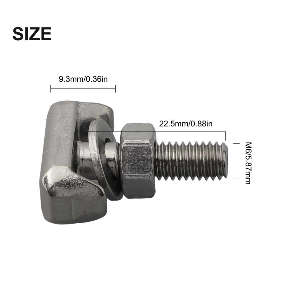 1Pc T-Bolts Stainless Steel M6 Battery Terminal Connectors Cable Screw Battery Terminals Battery Connector 6935161425178