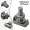 1 τμχ T-Bolts Ανοξείδωτο ατσάλι M6 Υποδοχές ακροδεκτών μπαταρίας Βιδωτό καλ 3