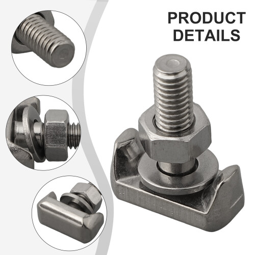 1 τμχ T-Bolts Ανοξείδωτο ατσάλι M6 Υποδοχές ακροδεκτών μπαταρίας Βιδωτό καλ 2