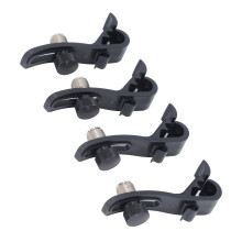 4Pcs Drum Mikrofon Clip Höhe Einstellbar Stoßfest