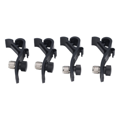 4Pcs Drum Mikrofon Clip Höhe Einstellbar Stoßfest 1