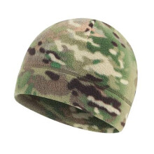 Camouflage Microfleece Thermal Beanie Hat Camo Skull Cap, Tactical Military Airsoft, One Size, Fleece Lined