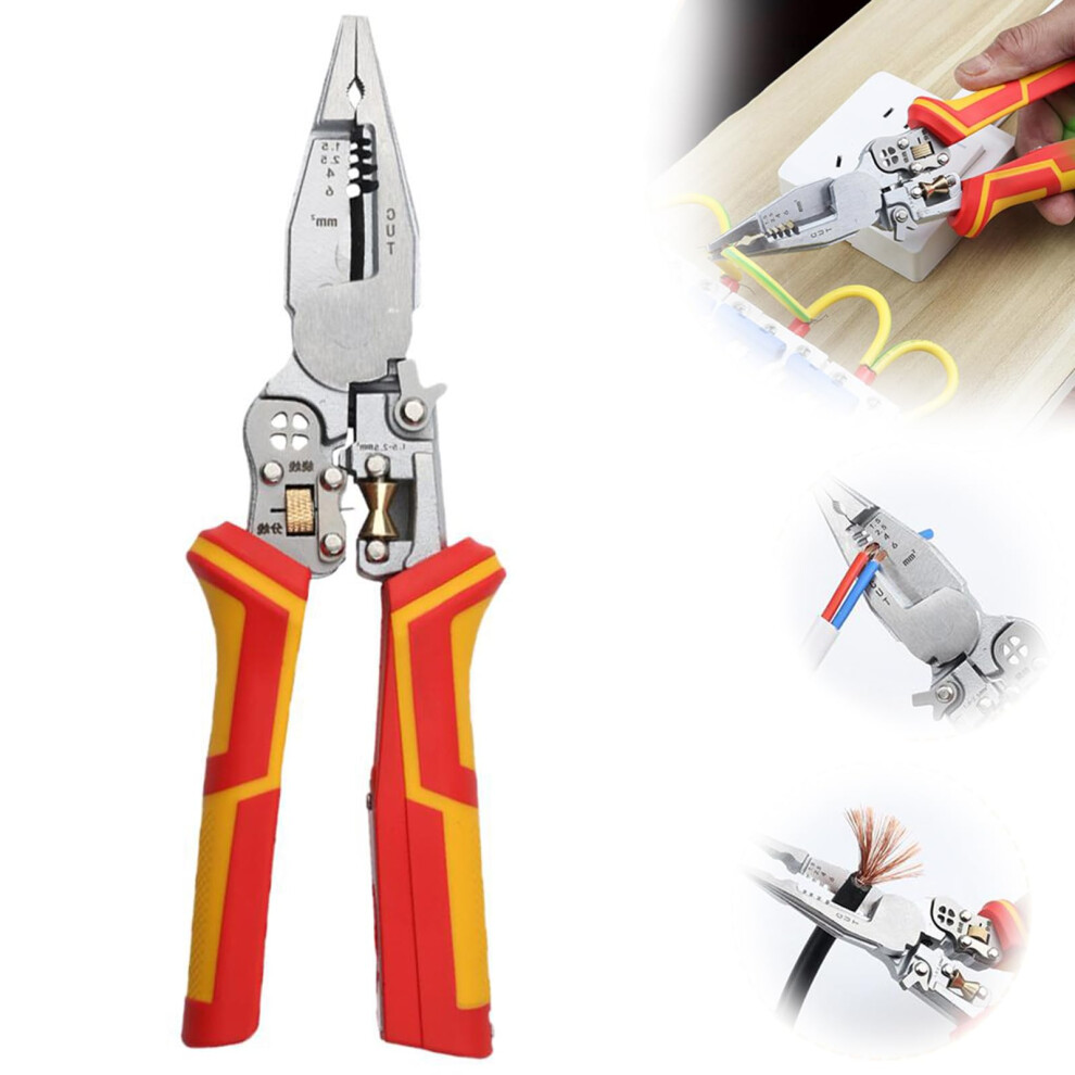 Professional Wire Stripper 9 In 1 Multifunction Tool For Stripping, Crimping, Cutting 9347817000153