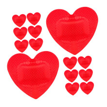 Heart Shaped Plasters 20 Pcs Breathable Adhesive Bandages Kit For Boys Girls Adults