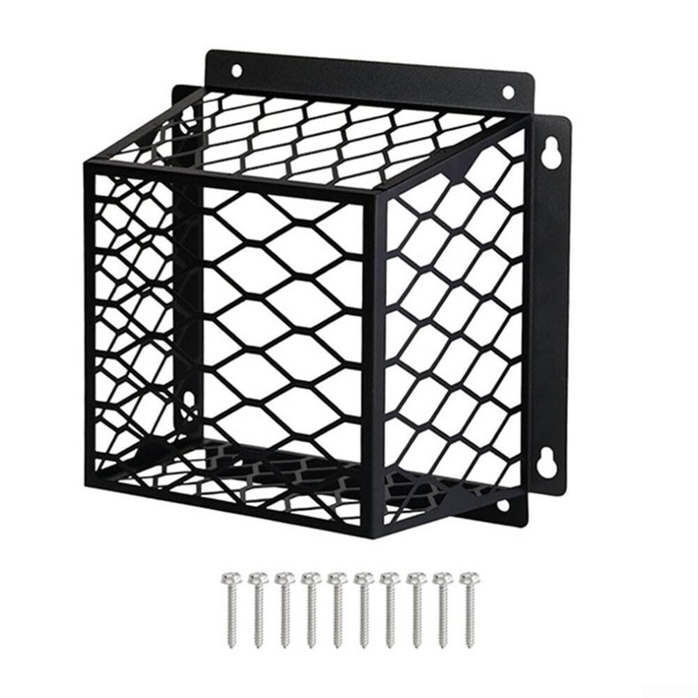 Dryer Vent Cover With Steel Guard For 4 Inch Exhaust, Wildlife Blocking And Debris Prevention, Black 9189345344275