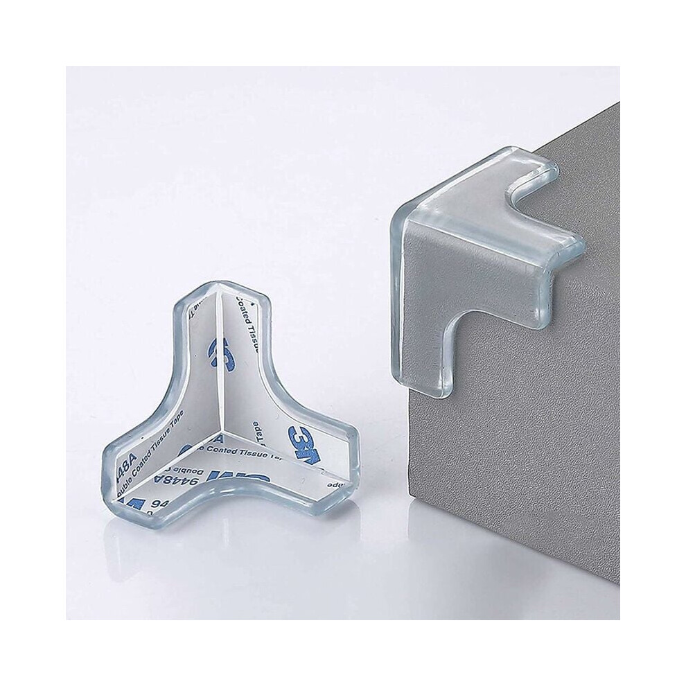 Corner Protector For Home Safety, Silicone Corner Protector Soft Silicone Material Provides Reliable Anti-Collision Protection, Transparent Design