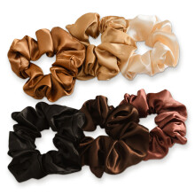 Elastici per capelli in raso per donna, elastici delicati e comodi adatti a tutti i tipi di capelli, elastici in raso di seta che non lasciano pieghe