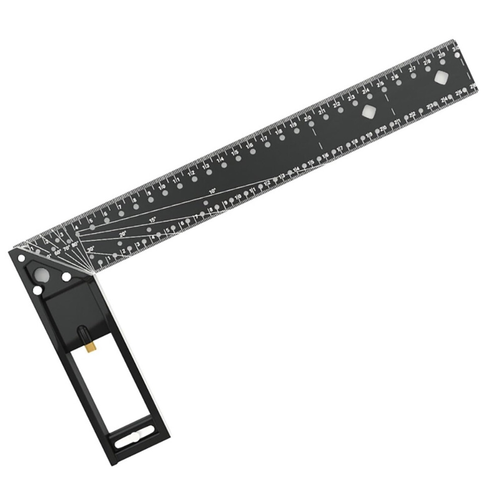 90Degree Multiangle Measuring Ruler For Woodworking, Square Ruler Made Of Carbon Steel For Woodworking, Angle Gauge For Engineers And Carpenters. 9382693684257