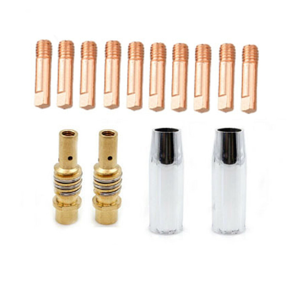 14Pcs For Mig Welding Kit Accessories 0 8Mm Welding Tips Gas Nozzle And Diffuser For Ak15 Mb15 Torch Suitable For For Mig Mag 6935161443066