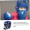 Kid Boxing Headgear Kickboxing Full Face Helmet Training Sparring Head Protector Blue M 3